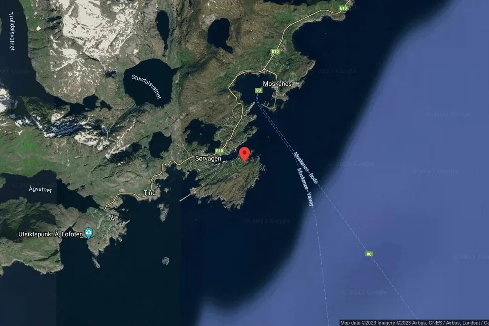 Området rundt Besselvågveien 202, Moskenes, Nordland