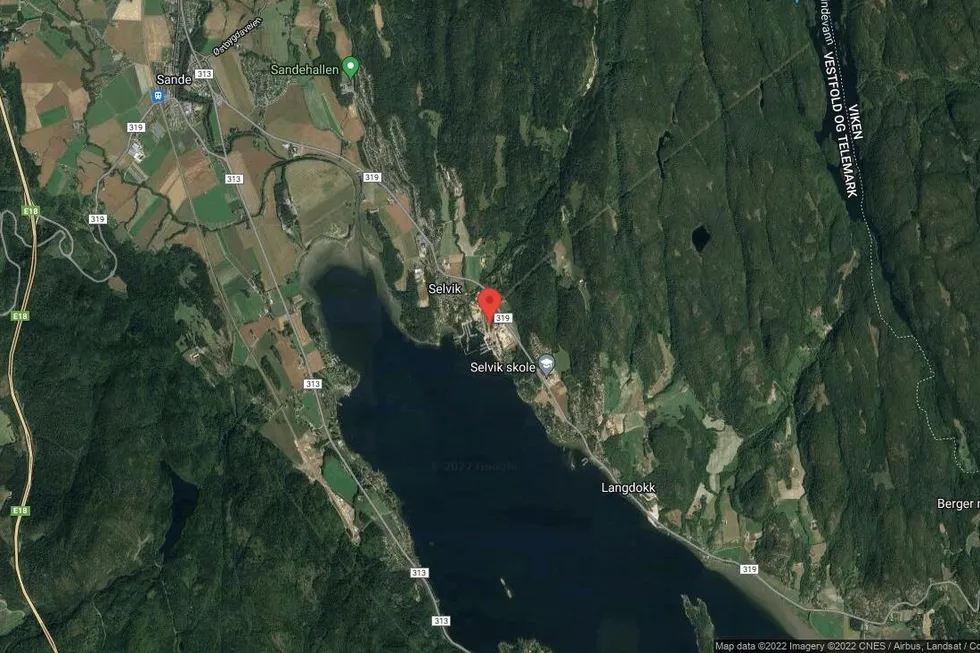 Området rundt Laboratorieveien 9A, Holmestrand, Telemark og Vestfold