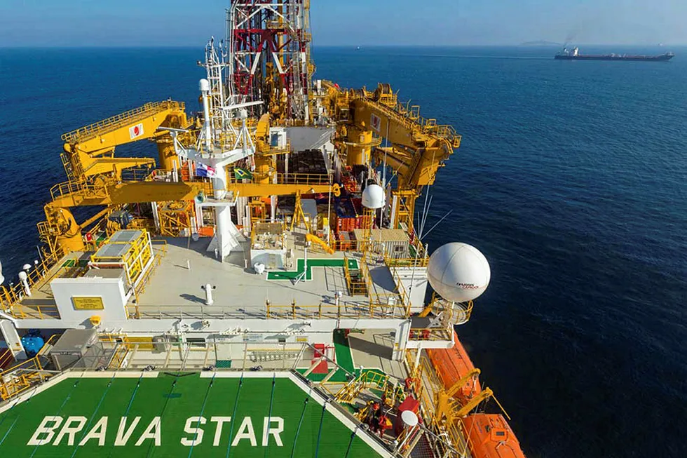 Drillship Brava Star: used to drill on the Saturno prospect by Shell