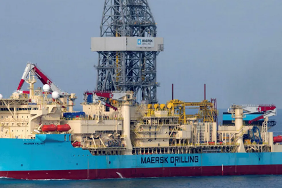 Lined up for work: drillship Maersk Valiant