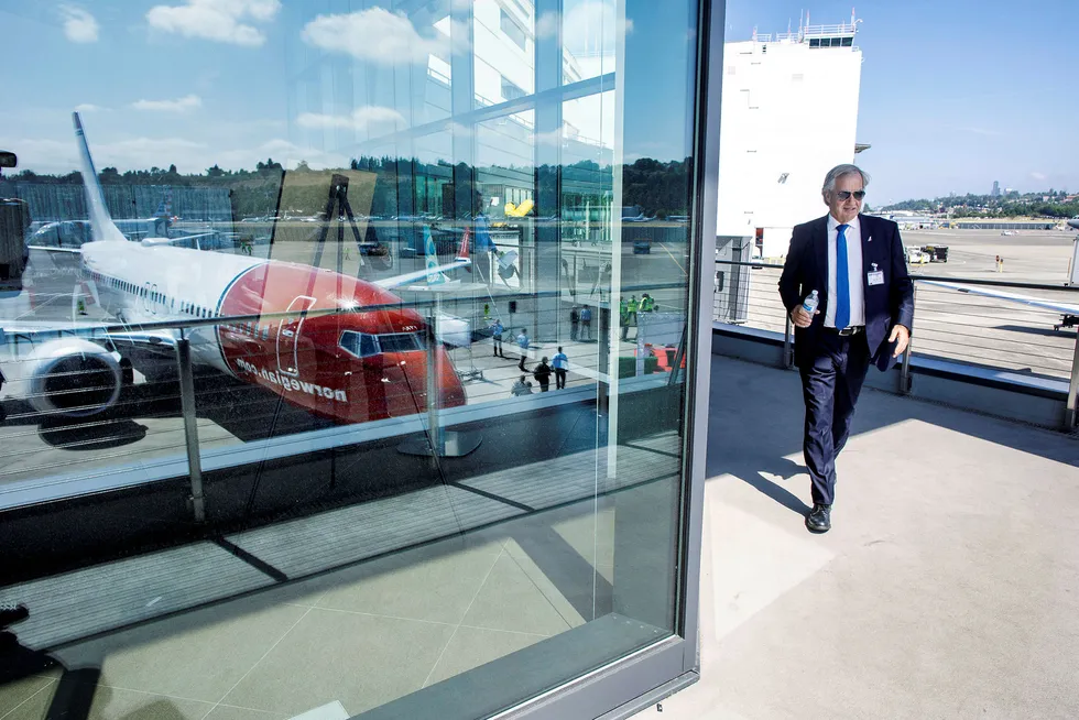 Flyselskapet Norwegian har tjent over én milliard kroner på investeringen i Bank Norwegian siden midten av april. Foto: Gunnar Blöndal