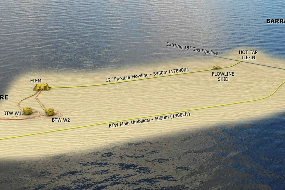 Subsea tieback: the West Barracouta wells will be tied back to existing infrastructure