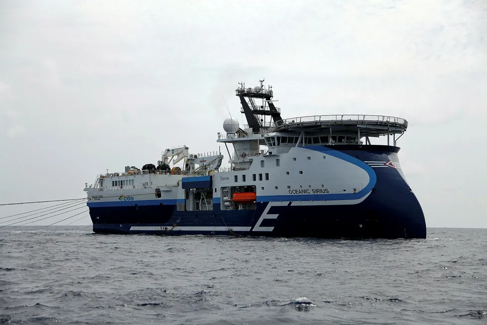 Acquisitions: the CGG seismic research vessel Ocean Sirius