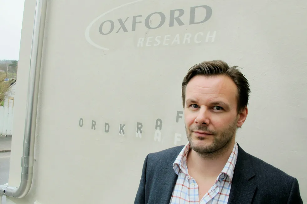 Rune Stiberg-Jamt, administrerende direktør i Oxford Research AS Foto: Harald Berglihn