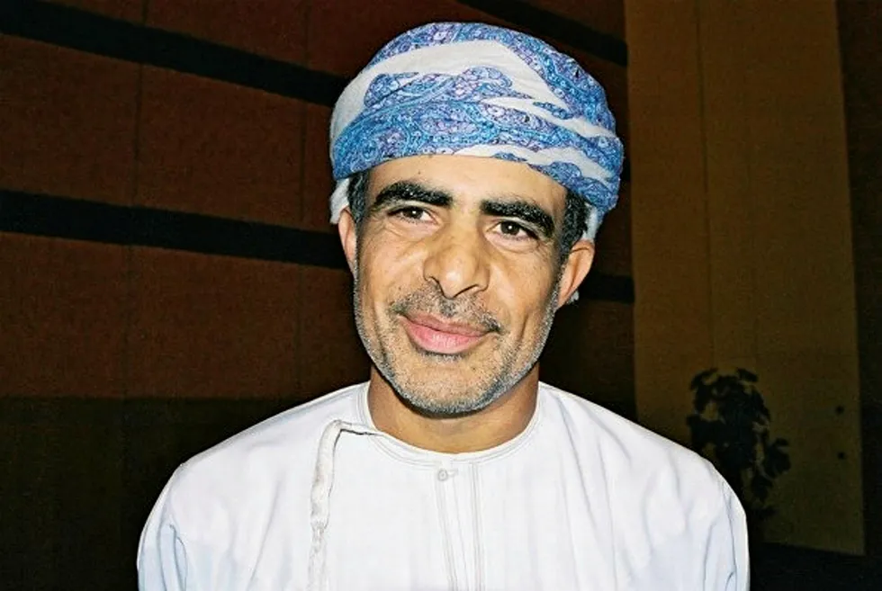 Delivering: Oman Minister of Oil & Gas Mohammed Al-Rumhy