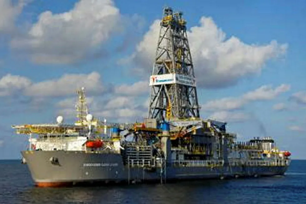 Drilling ahead: Transocean drillship Discoverer Clear Leader
