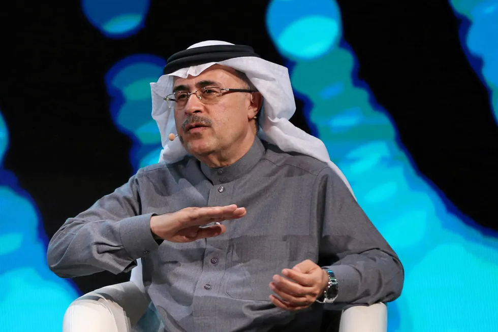 Rig awards: Saudi Aramco's chief executive, Amin Nasser.