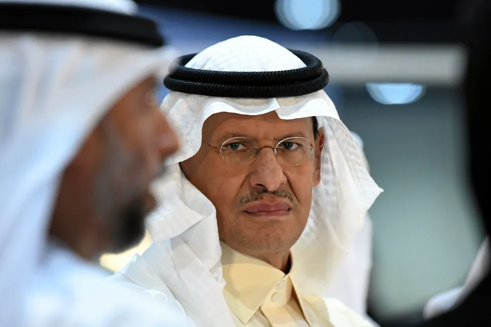 Saudi energy minister Prince Abdulaziz bin Salman.