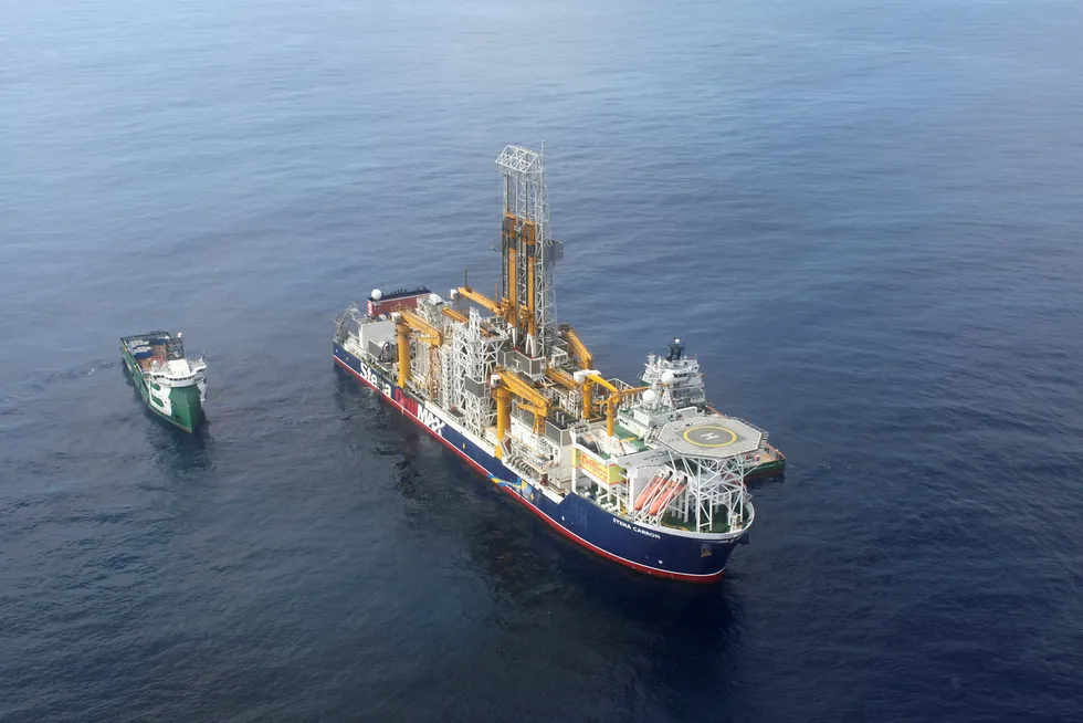 High-quality reservoirs: the drilling at Yellowtail was carried out by the drillship Stena Carron