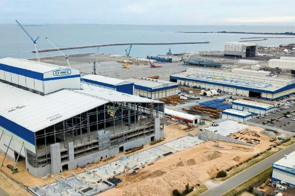 Civmec's new assembly and maintenance hall: as at July 2019