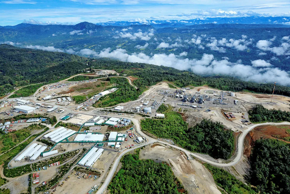 Pre-earthquake: the Hides gas field, which feeds the PNG LNG project in Papua New Guinea