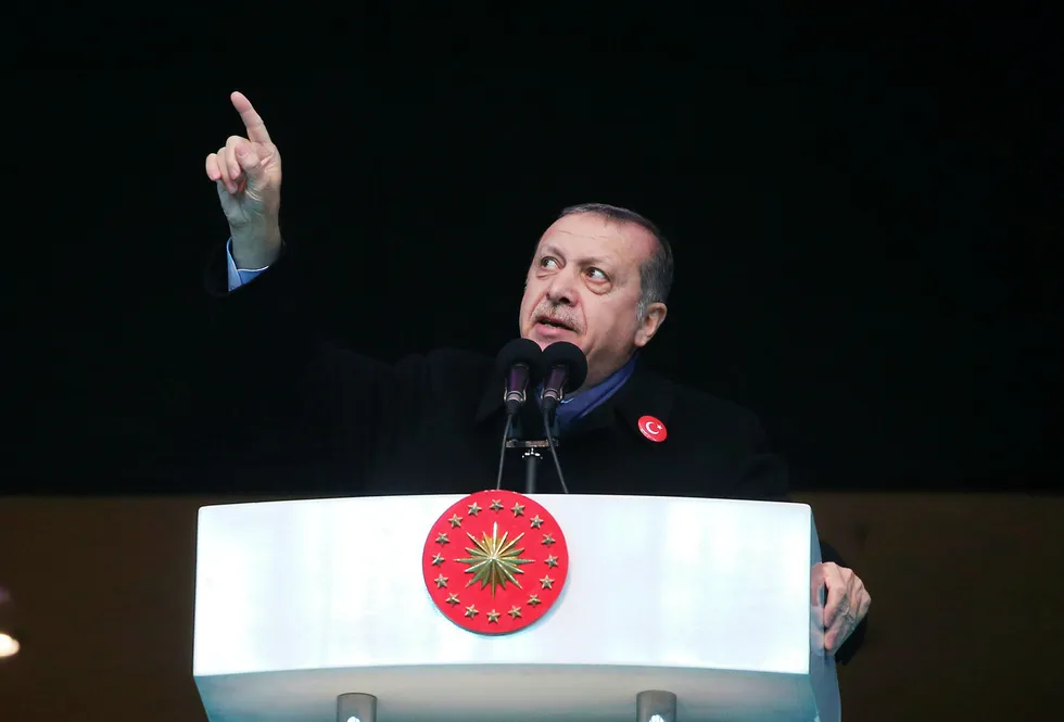 Tyrkias president Recep Erdogan Foto: Ap/NTB Scanpix