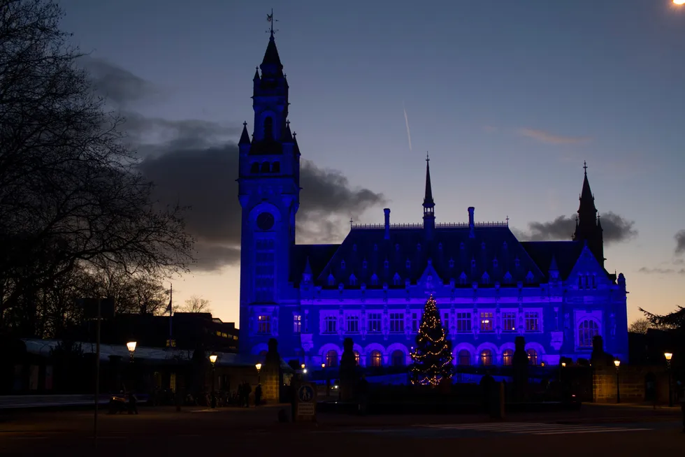Hearings: the Peace Palace in the Netherlands, which houses the International Court of Justice