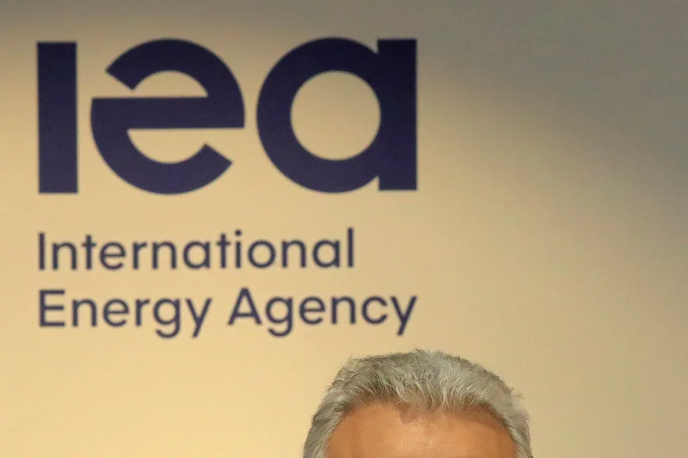 Warning: IEA executive director Fatih Birol speaks at the launch of the group's report on carbon emissions this week