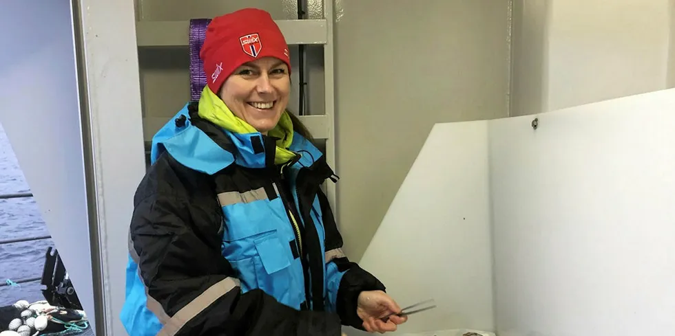 Veterinær og lusekoordinatoren for Nord-Norge, Kristin Ottesen.