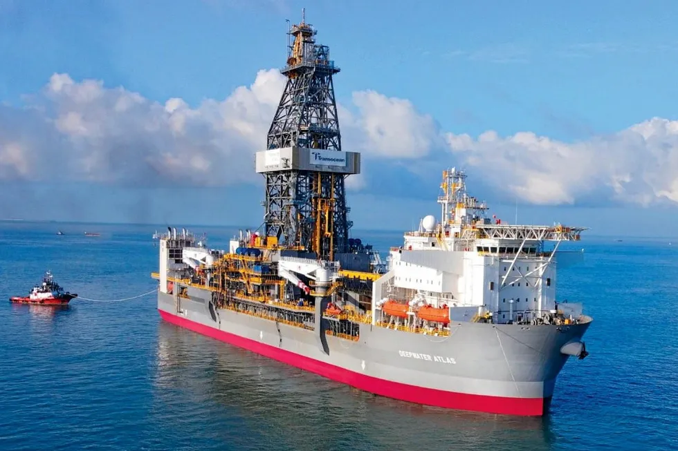 In high demand: high-quality drillships, like Transocean’s Deepwater Atlas, are in the spotlight.