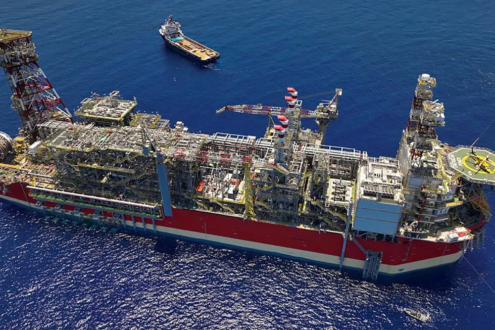 Closer: the Energean Power floating production storage and offloading is due to begin producing gas from the Karish field shortly