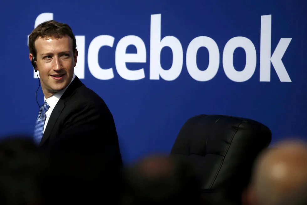 Facebook- sjef Mark Zuckerberg. Sosiale medier-giganten Facebook økte inntektene kraftig i andre kvartal.