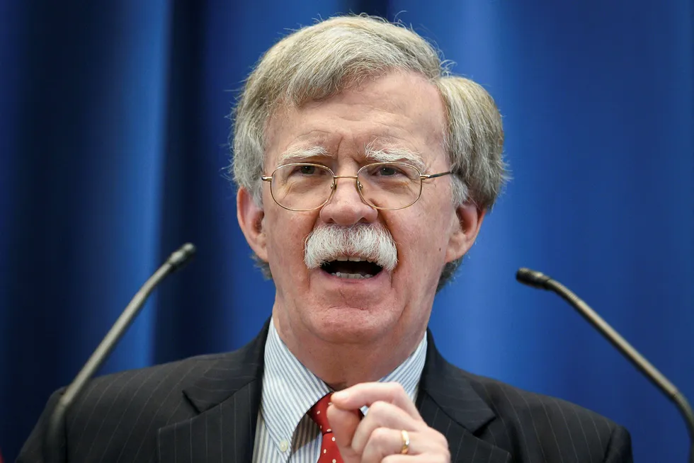 USAs sikkerhetsrådgiver John Bolton går hardt ut mot stater, selskaper, dommere og andre involverte i en eventuell etterforskning av amerikanske soldaters innsats i Afghanistan gjennom Den internasjonale straffedomstolen (ICC), ifølge New York Times mandag.