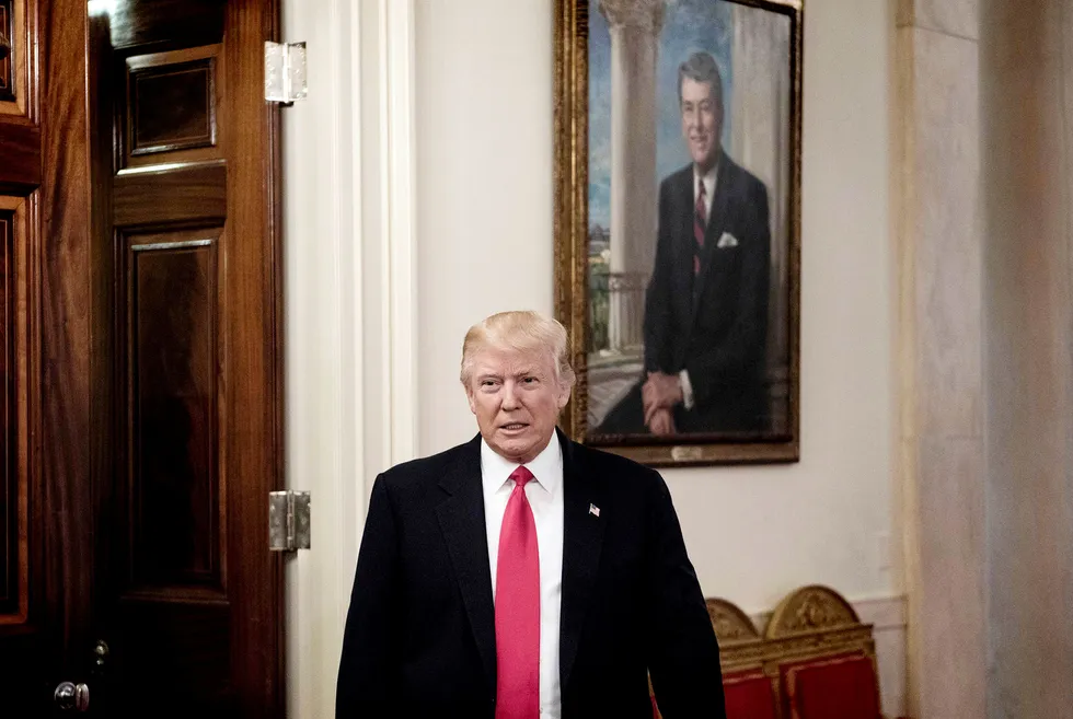 Donald Trumps administrasjon innfører strengere visumregler i USA. Foto: BRENDAN SMIALOWSKI/AFP/NTB scanpix