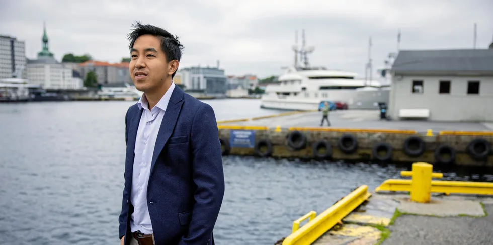 "The more I looked at it, the more challenges I saw," says Bryton Shang, founder and CEO of Aquabyte, talking about fish farming.