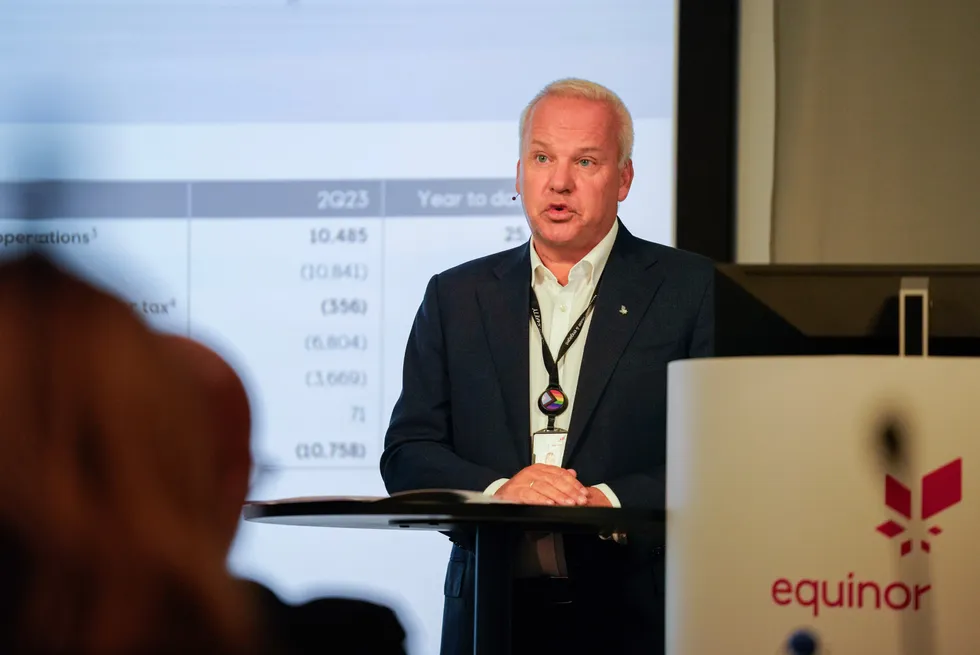 Anders Opedal, chief executive of Equinor.