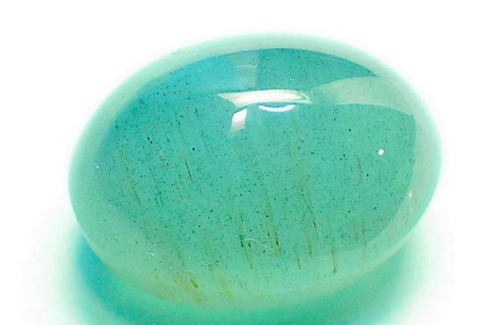 On the radar: an Aquamarine (agua marinha) gemstone