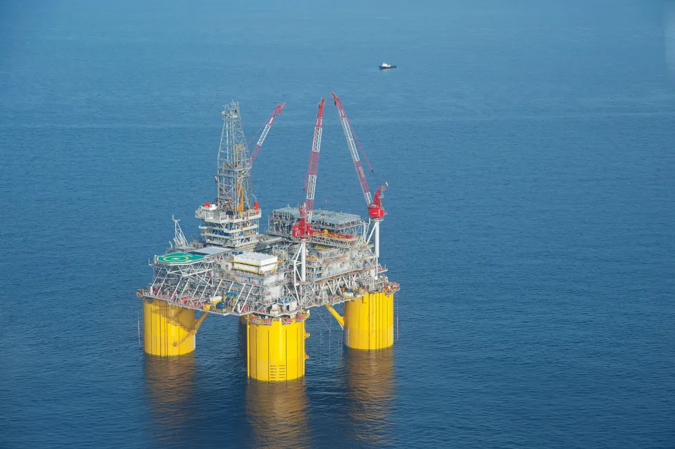 Back online: Shell's Mars platform and five other deep-water units are in the process of returning to full production after being shut-in last week