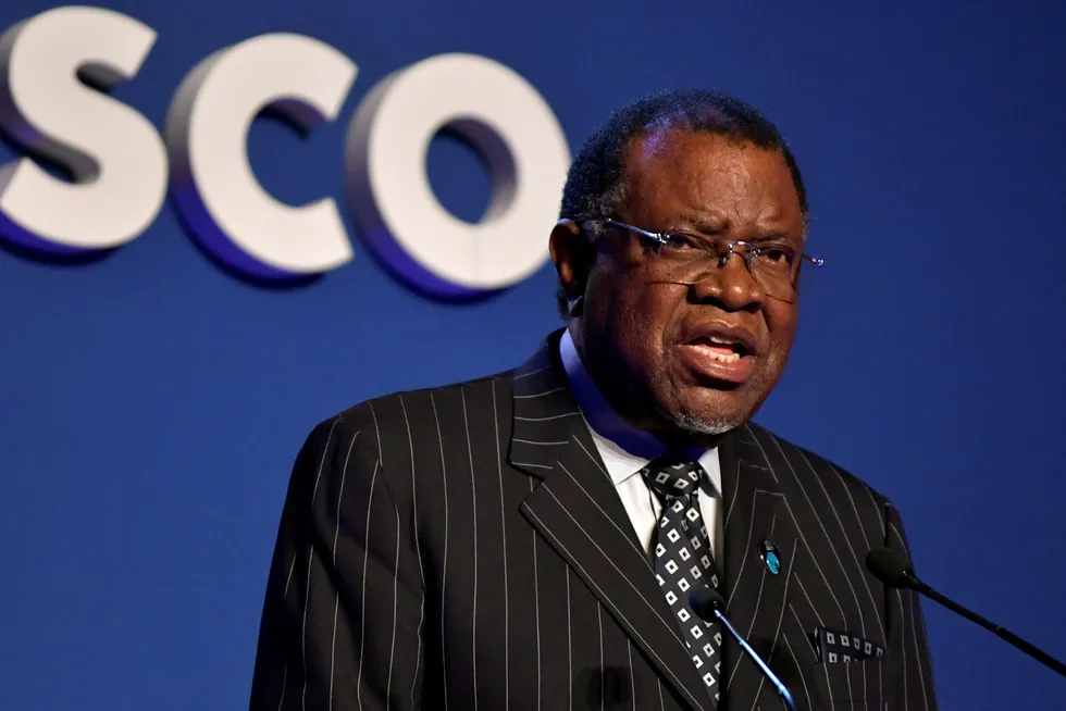 Game changer: development of Shell’s Graff discovery could be a huge boost to the economy of Namibia, led by President Hage Gottfried Geingob