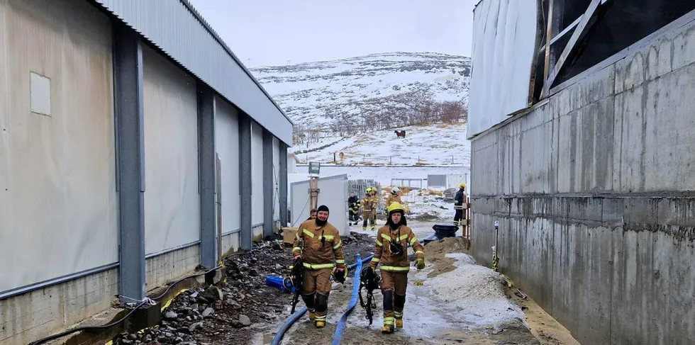 "The problem is that there are gas cylinders inside and lots of toxins. At the moment, no fire fighters are going inside the building, but is fighting the fire only from the outside," local fire chief David Runar Gunnarsson told RUV.