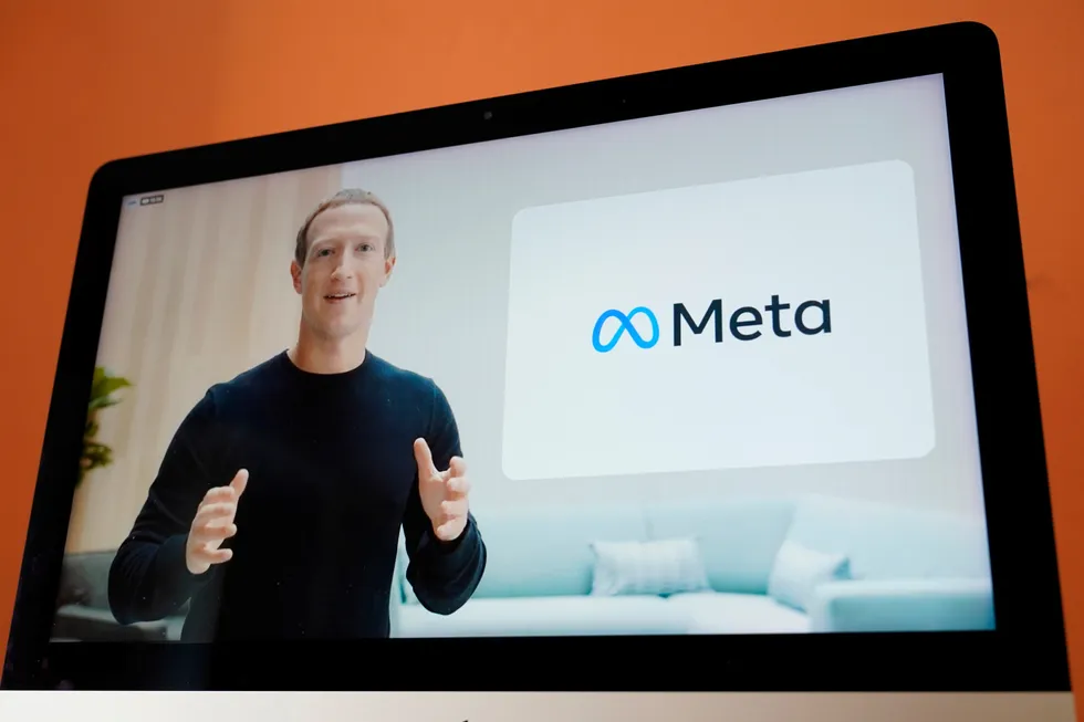 Toppsjef Mark Zuckerberg da han i fjor høst informerte om at Facebook skiftet navn til Meta.