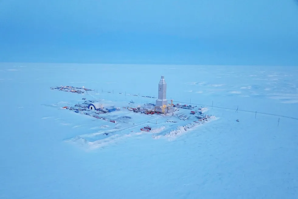 Keep going: an Eriell-operated drilling rig on the Utrenneye gas field on Russia's Gydan Peninsula
