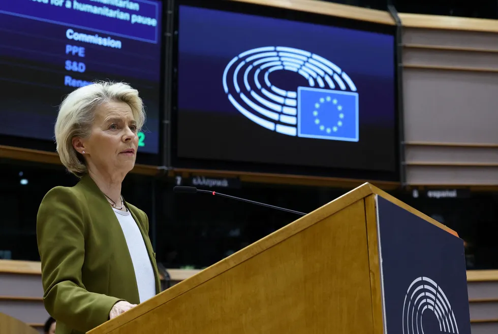 Restrictions in cross-border trade: European Commission president Ursula von der Leyen.