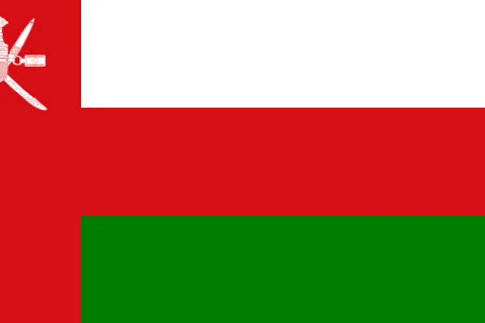 The Oman flag