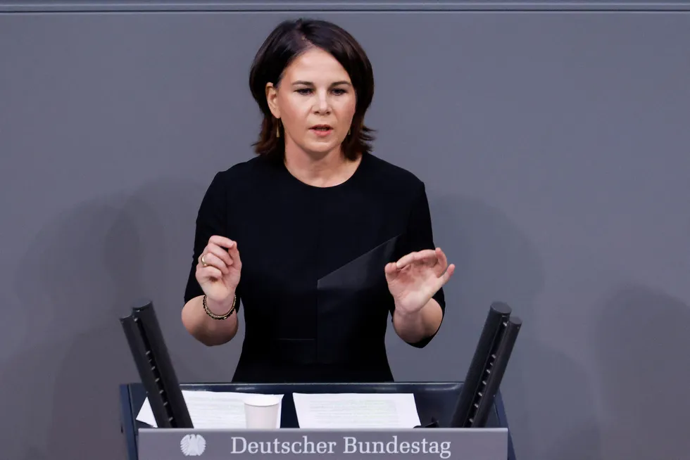 Different approach: Annalena Baerbock addresses the Bundestag on Thursday