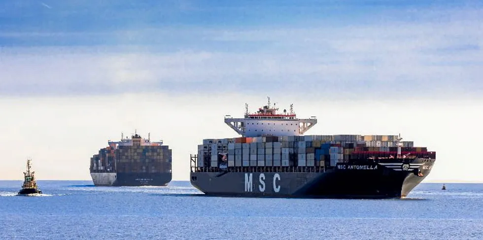 MSC is among the shipping giants that have suspended trade with Russia.