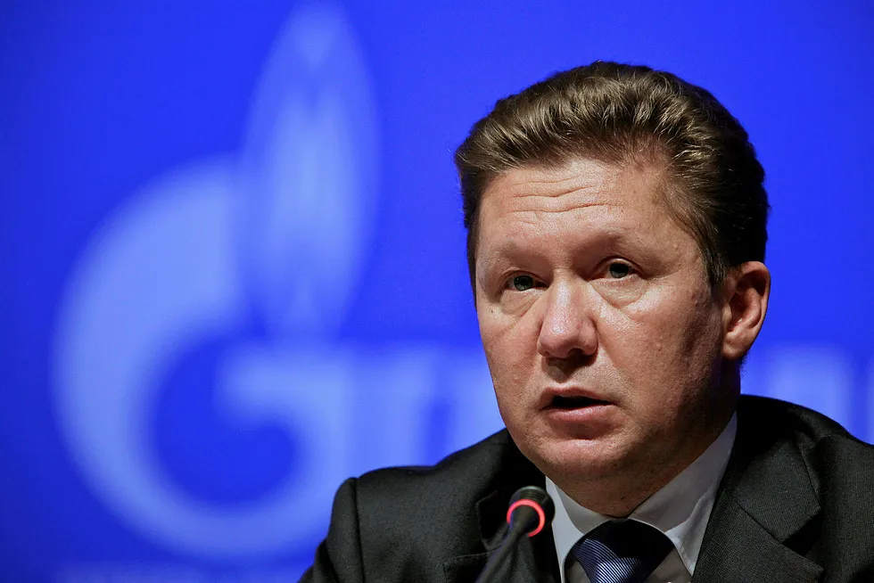 Cash flow: Gazprom chief executive Alexei Miller