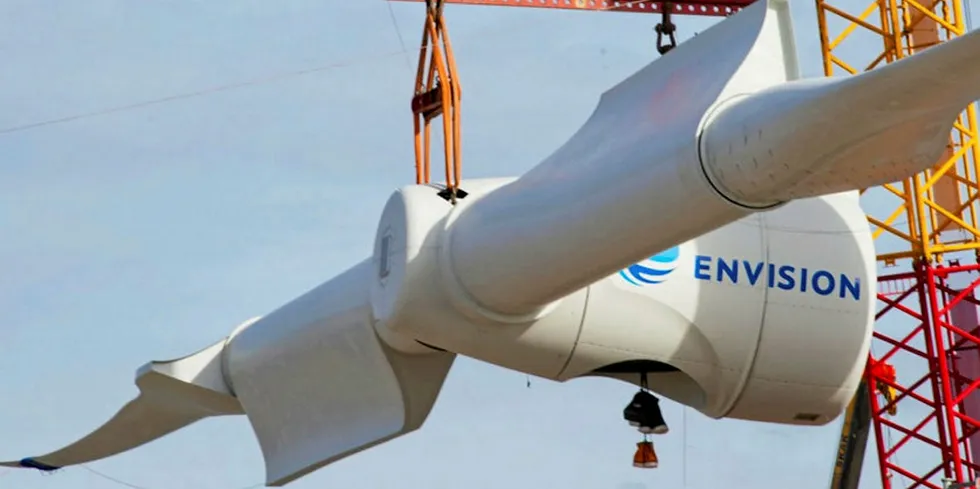 EcoSwing used a 3.6MW Envision turbine.