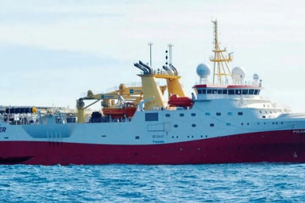 Polar Empress: to carry out work by Shearwater GeoServices for Turkish Petroleum off Turkey