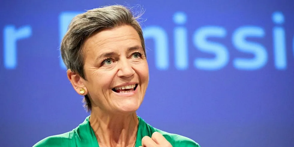 European Commission executive vice-president Margrethe Vestager is expected to announce the news.