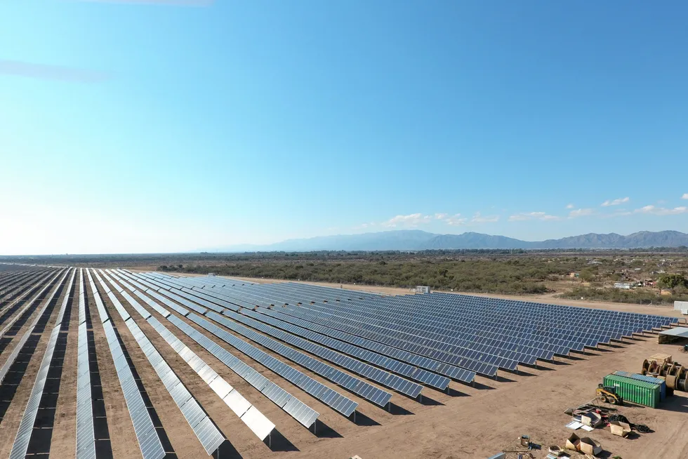 Big portfolio: Total Eren's Caldenes del Oeste solar farm in Argentina