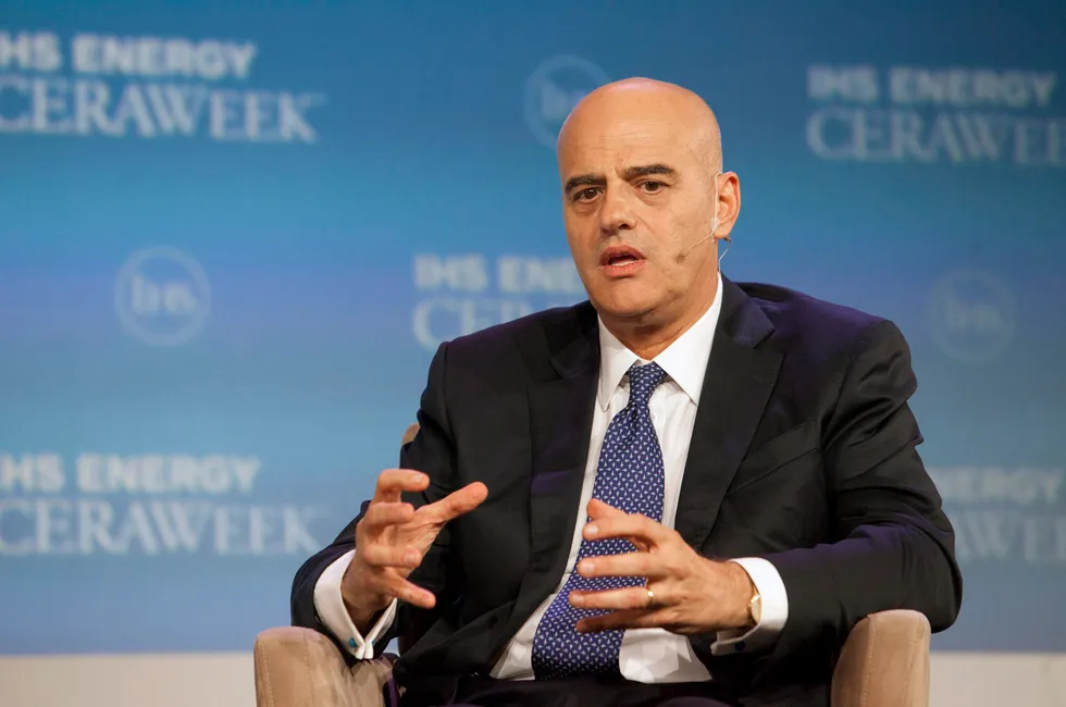 Eni chief executive Claudio Descalzi.