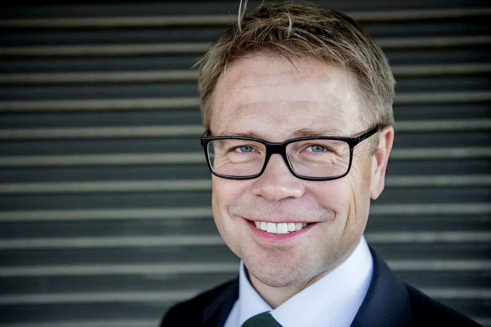 Entra-sjef Arve Regland har grunn til å smile etter et sterkt andrekvartalsresultat. Foto: Hampus Lundgren
