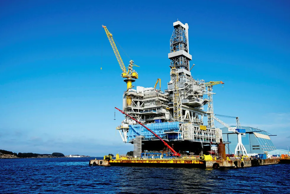 Ready to set sail: the drilling topsides for the Johan Sverdrup field