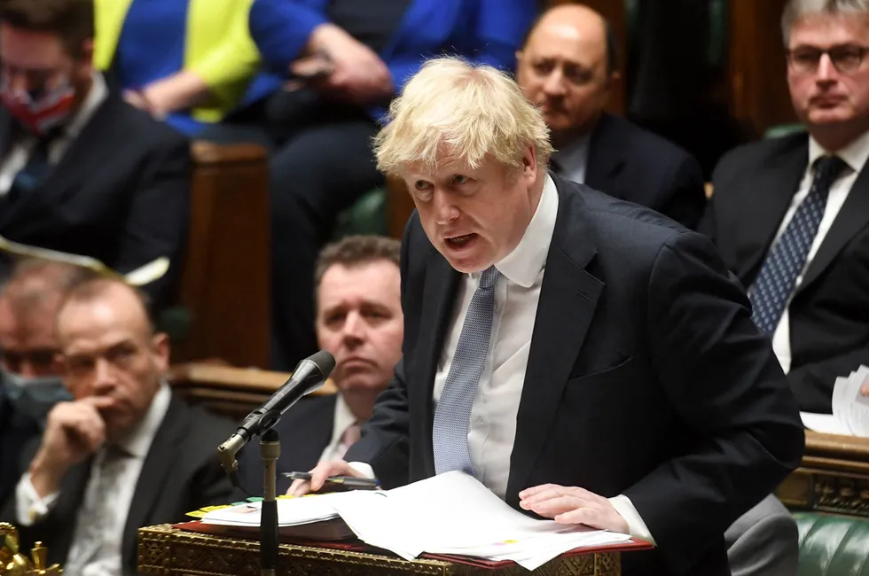 Clashes: UK Prime Minister Boris Johnson speaks in the House of Commons in London on Wednesday
