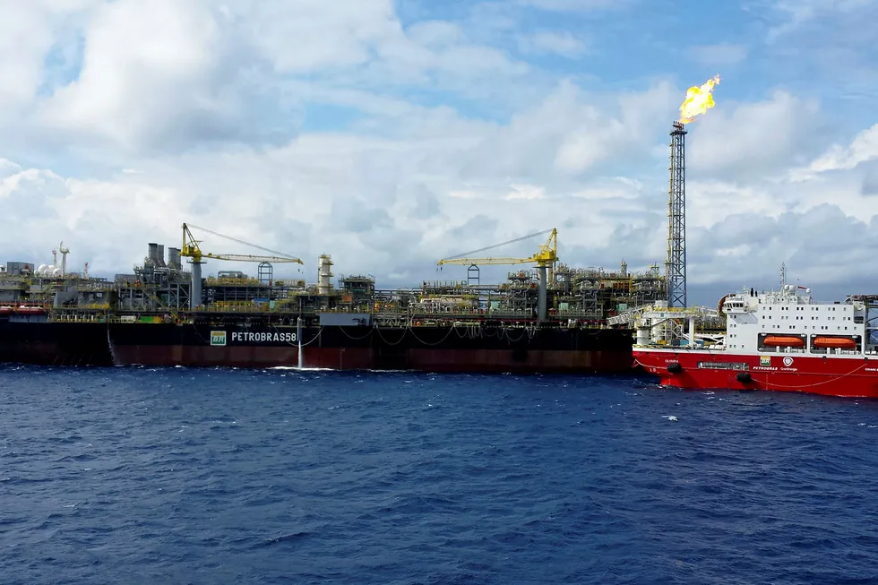 Efficient and versatile: GranEnergia's flotel CSS Olympia when it was connected to Petrobras' P-58 FPSO on the Parque das Baleias field in the Campos basin