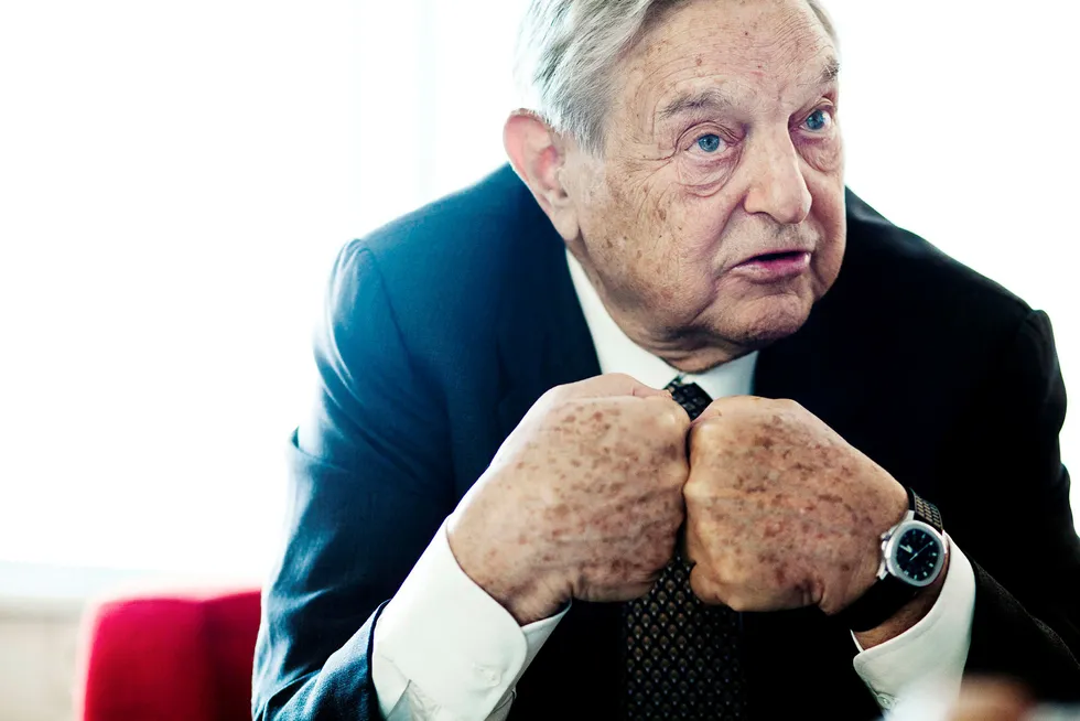 Investoren George Soros satser på kursfall i flyselskapet Norwegian. Foto: Per Thrana