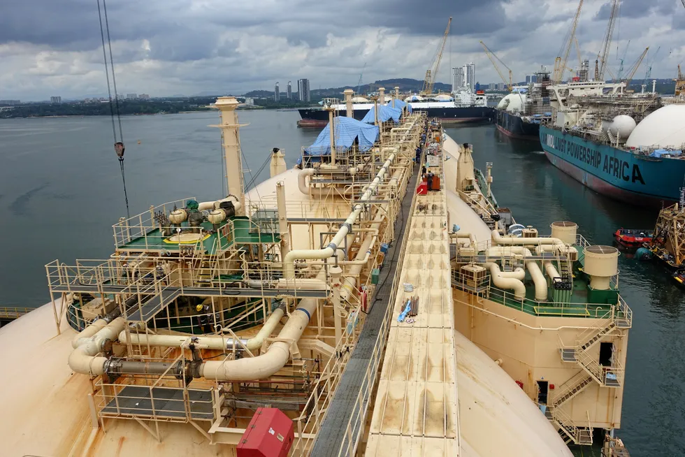 Tools downed: the Sembcorp Marine Admiralty Yard in Singapore