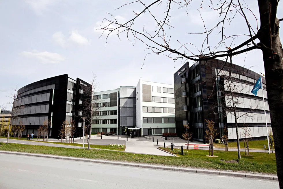 Det som ble kalt «Norges råeste kontorbygg» i 2009, kan bli revet nå. Foto: Per Thrana