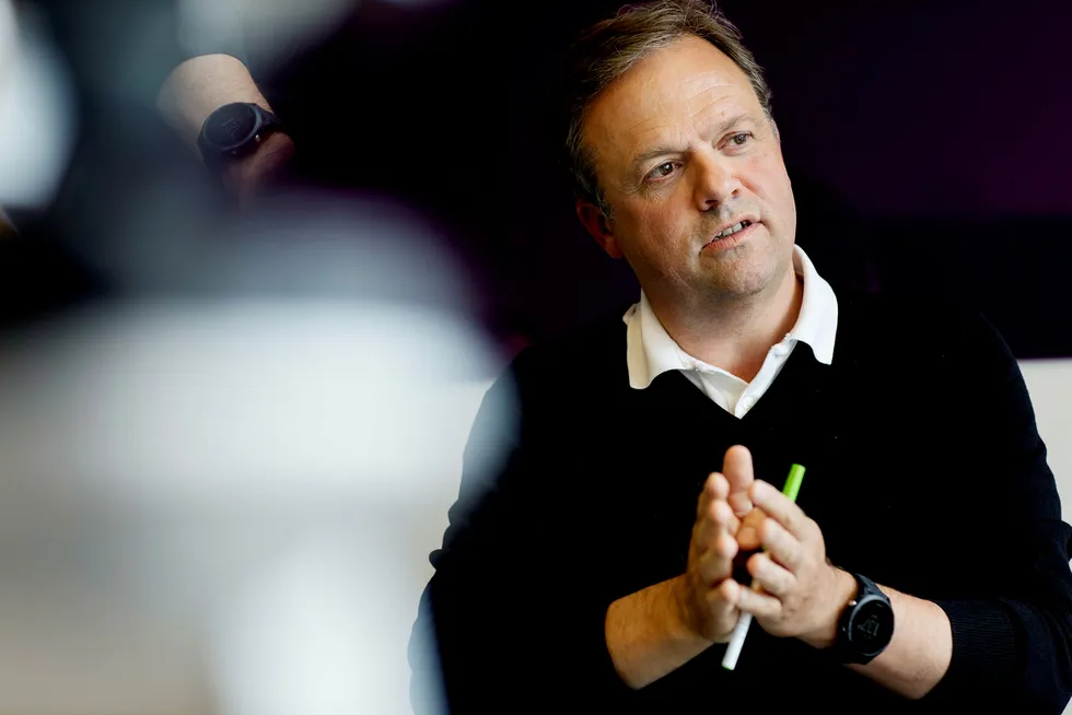 Administrerende direktør Bjørn Olstad i Microsoft Development Center Norway sliter med store finanskostnader i selskapet. Foto: Øyvind Elvsborg